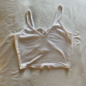 White crop top , size small